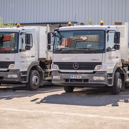 Flotte de camion d'assainissement